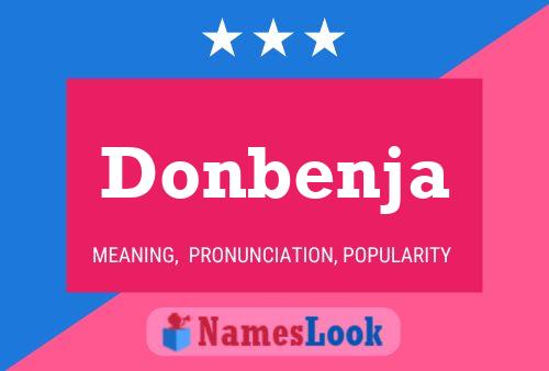 Póster del nombre Donbenja