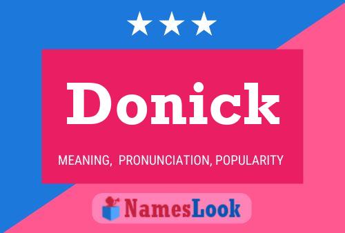 Póster del nombre Donick