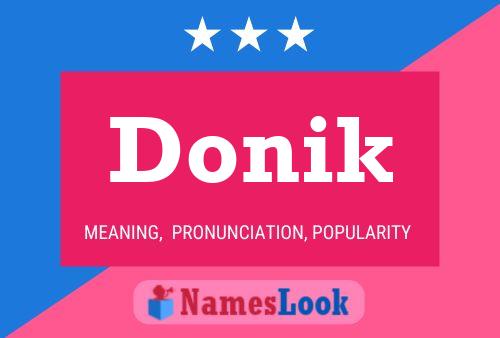 Póster del nombre Donik