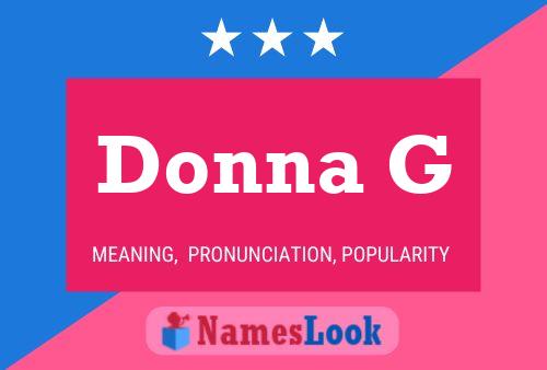 Póster del nombre Donna G