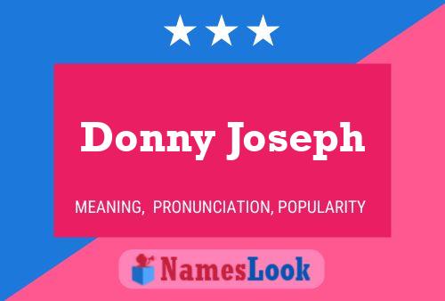 Póster del nombre Donny Joseph