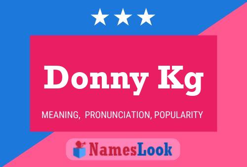 Póster del nombre Donny Kg