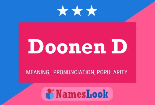 Póster del nombre Doonen D