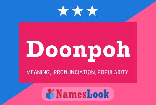 Póster del nombre Doonpoh