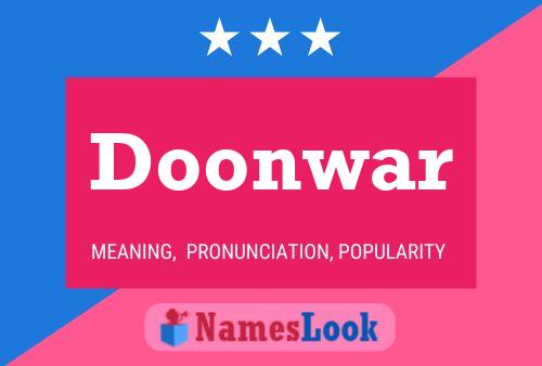 Póster del nombre Doonwar