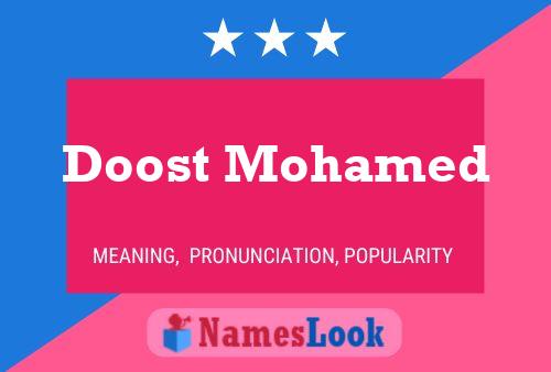 Póster del nombre Doost Mohamed