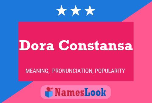 Póster del nombre Dora Constansa