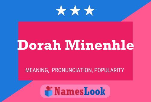 Póster del nombre Dorah Minenhle