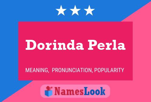 Póster del nombre Dorinda Perla