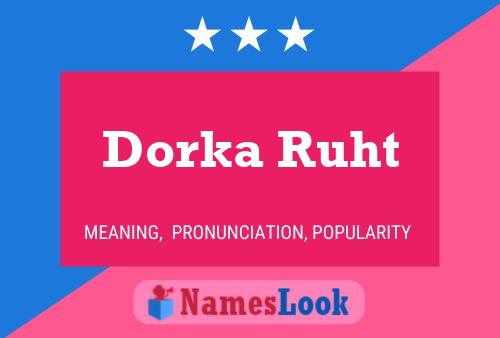 Póster del nombre Dorka Ruht