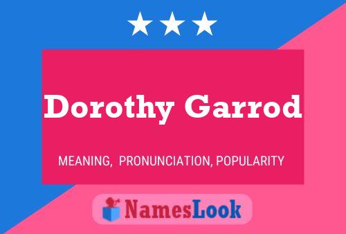 Póster del nombre Dorothy Garrod