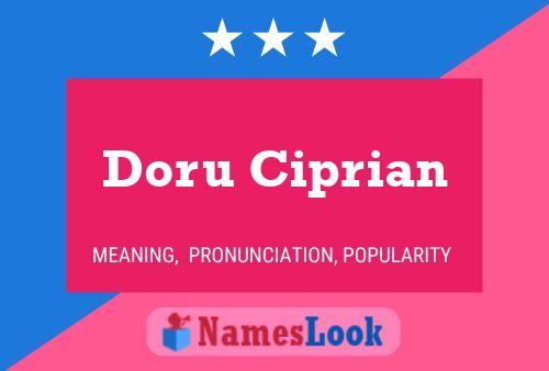 Póster del nombre Doru Ciprian