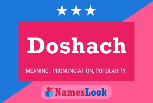 Póster del nombre Doshach