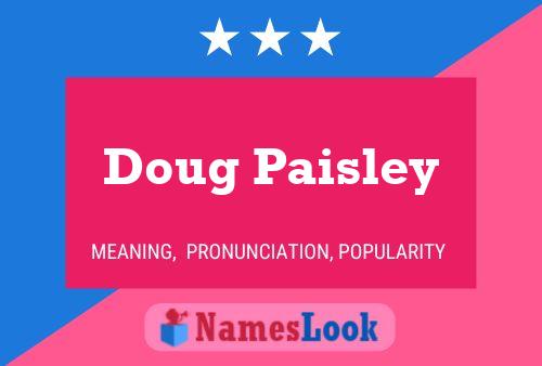 Póster del nombre Doug Paisley