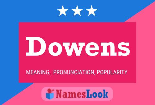 Póster del nombre Dowens