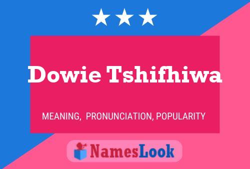 Póster del nombre Dowie Tshifhiwa