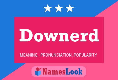 Póster del nombre Downerd