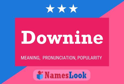 Póster del nombre Downine