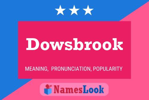 Póster del nombre Dowsbrook