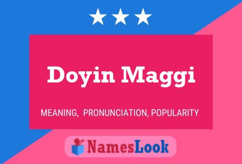 Póster del nombre Doyin Maggi