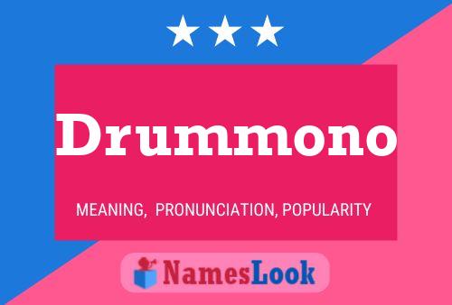 Póster del nombre Drummono