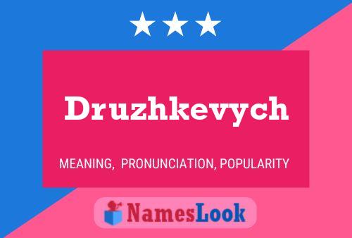 Póster del nombre Druzhkevych