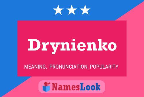 Póster del nombre Drynienko