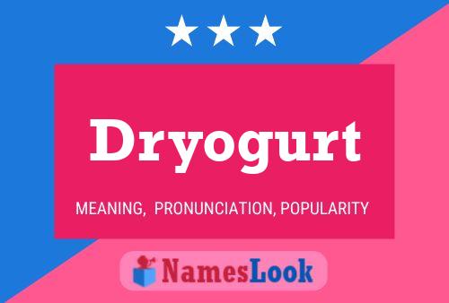 Póster del nombre Dryogurt