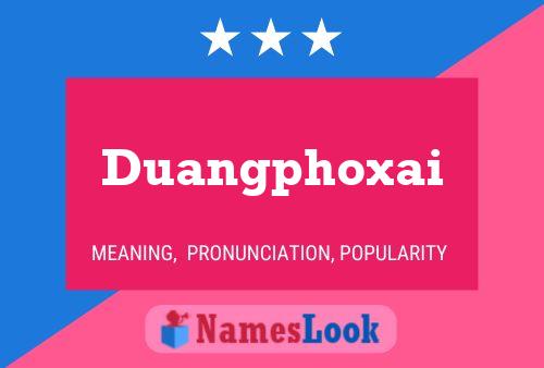 Póster del nombre Duangphoxai