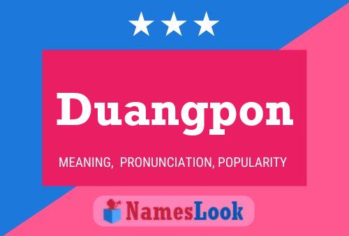 Póster del nombre Duangpon