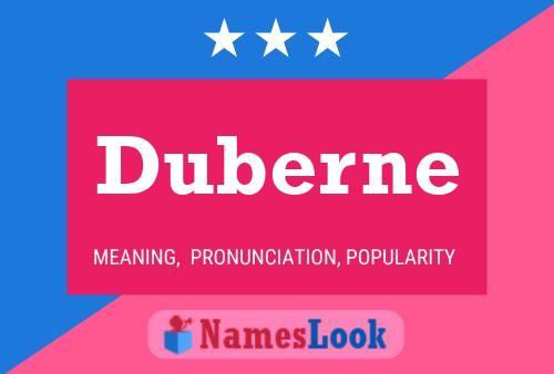 Póster del nombre Duberne