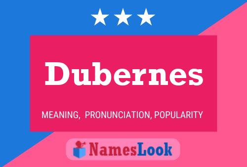 Póster del nombre Dubernes