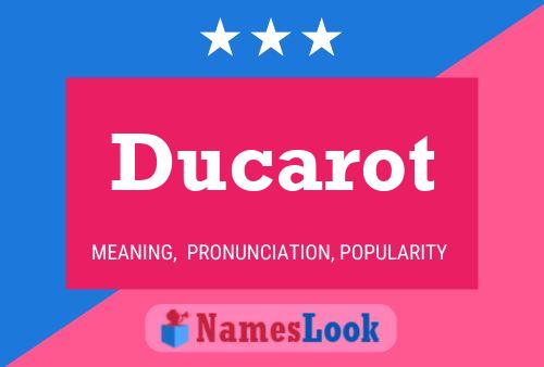 Póster del nombre Ducarot