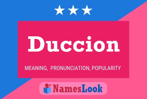 Póster del nombre Duccion