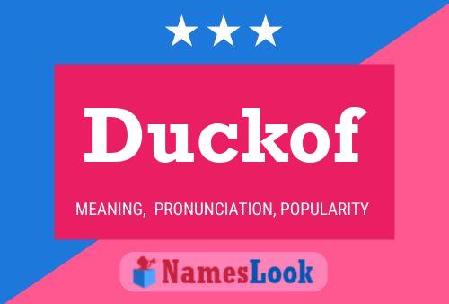 Póster del nombre Duckof