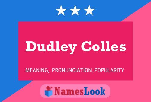 Póster del nombre Dudley Colles