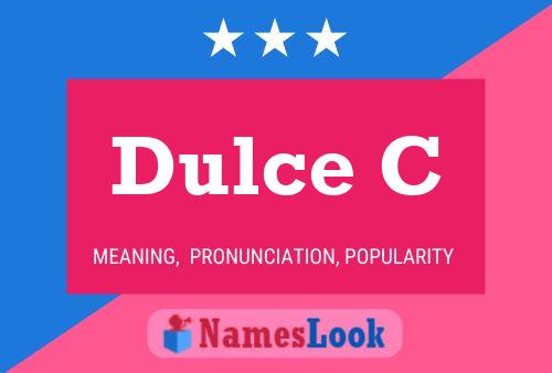 Póster del nombre Dulce C