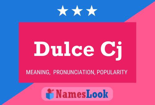 Póster del nombre Dulce Cj