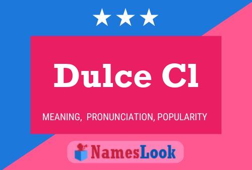 Póster del nombre Dulce Cl