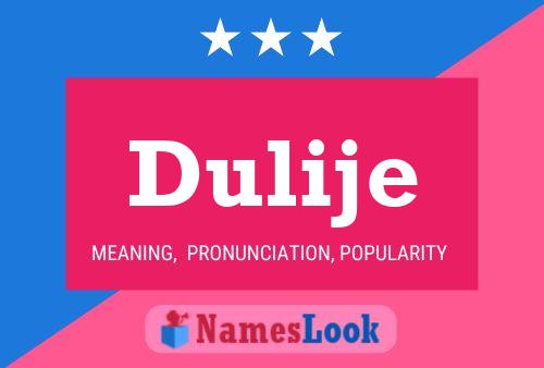 Póster del nombre Dulije