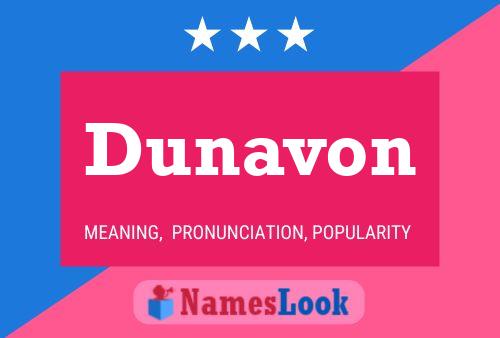 Póster del nombre Dunavon