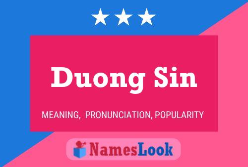 Póster del nombre Duong Sin