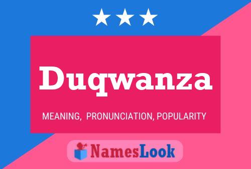 Póster del nombre Duqwanza