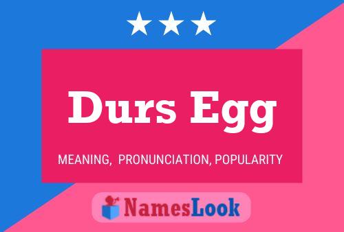 Póster del nombre Durs Egg