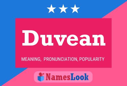 Póster del nombre Duvean