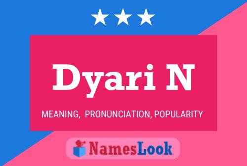 Póster del nombre Dyari N