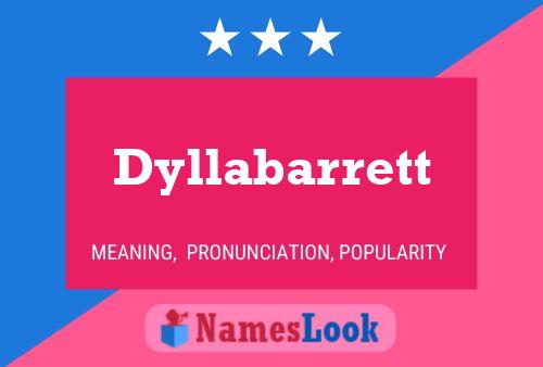 Póster del nombre Dyllabarrett