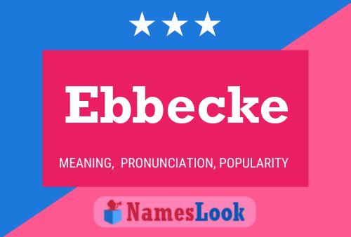 Póster del nombre Ebbecke