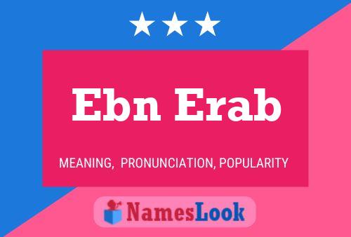 Póster del nombre Ebn Erab