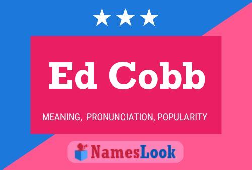 Póster del nombre Ed Cobb